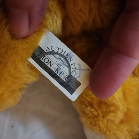 Vintage Mattel The Lion King Floppy Baby Simba 1993 Stuffed Animal Plush Toy EUC - Picture 8 of 10